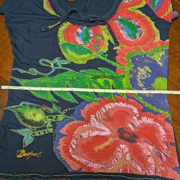 Pretty Desgual Cap-sleeve T-shirt - Picture 4 of 5